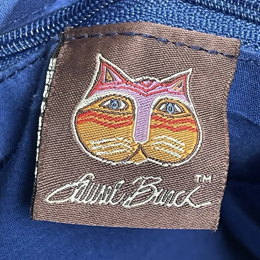 Laurel Burch Tapestry Cats Dogs Sequins Shoulder Bag‎ Purse Tote